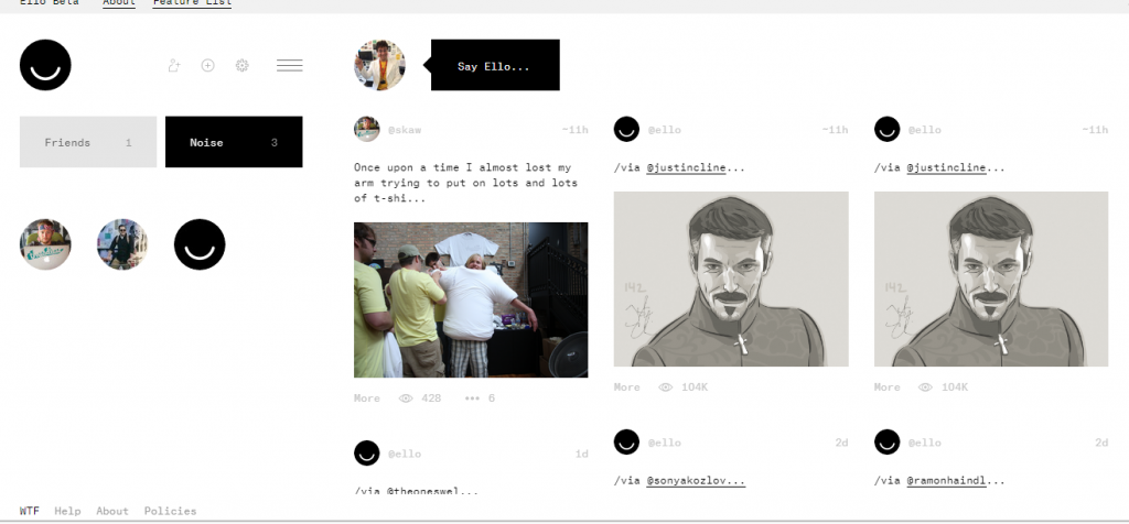 Lo stream di Ello