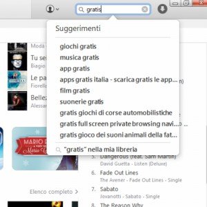 cercate un prodotto gratuito tramite il tasto "cerca" che trovate in alto a destra dell'applicazione.