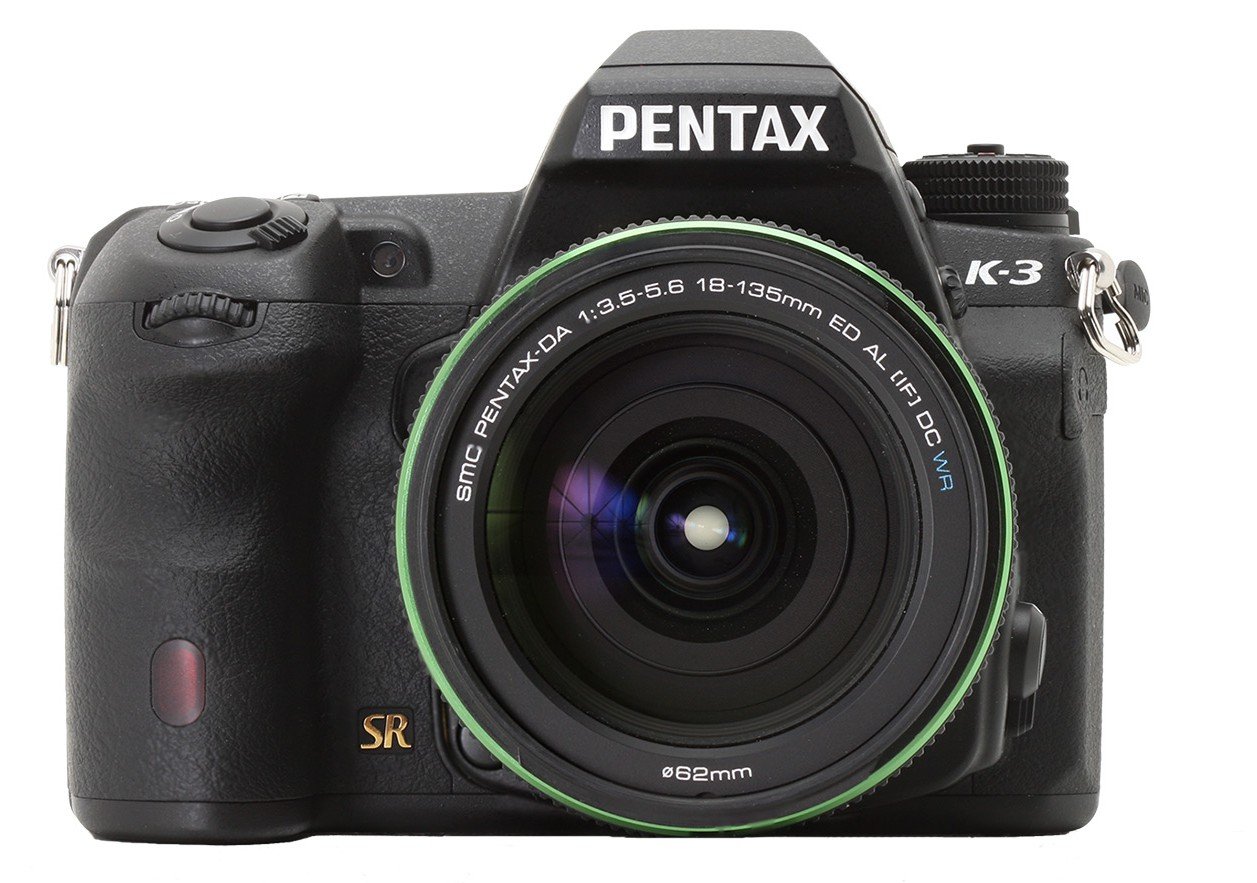 Pentax K3 vista frontale