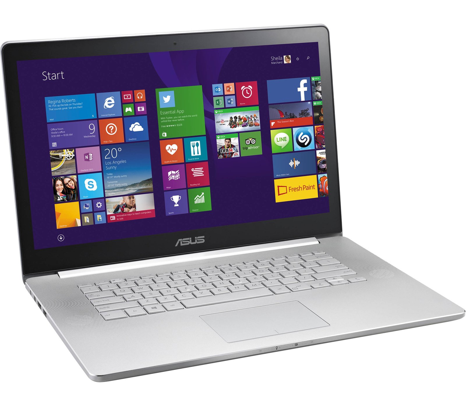 Asus NX500JK Zenbook display